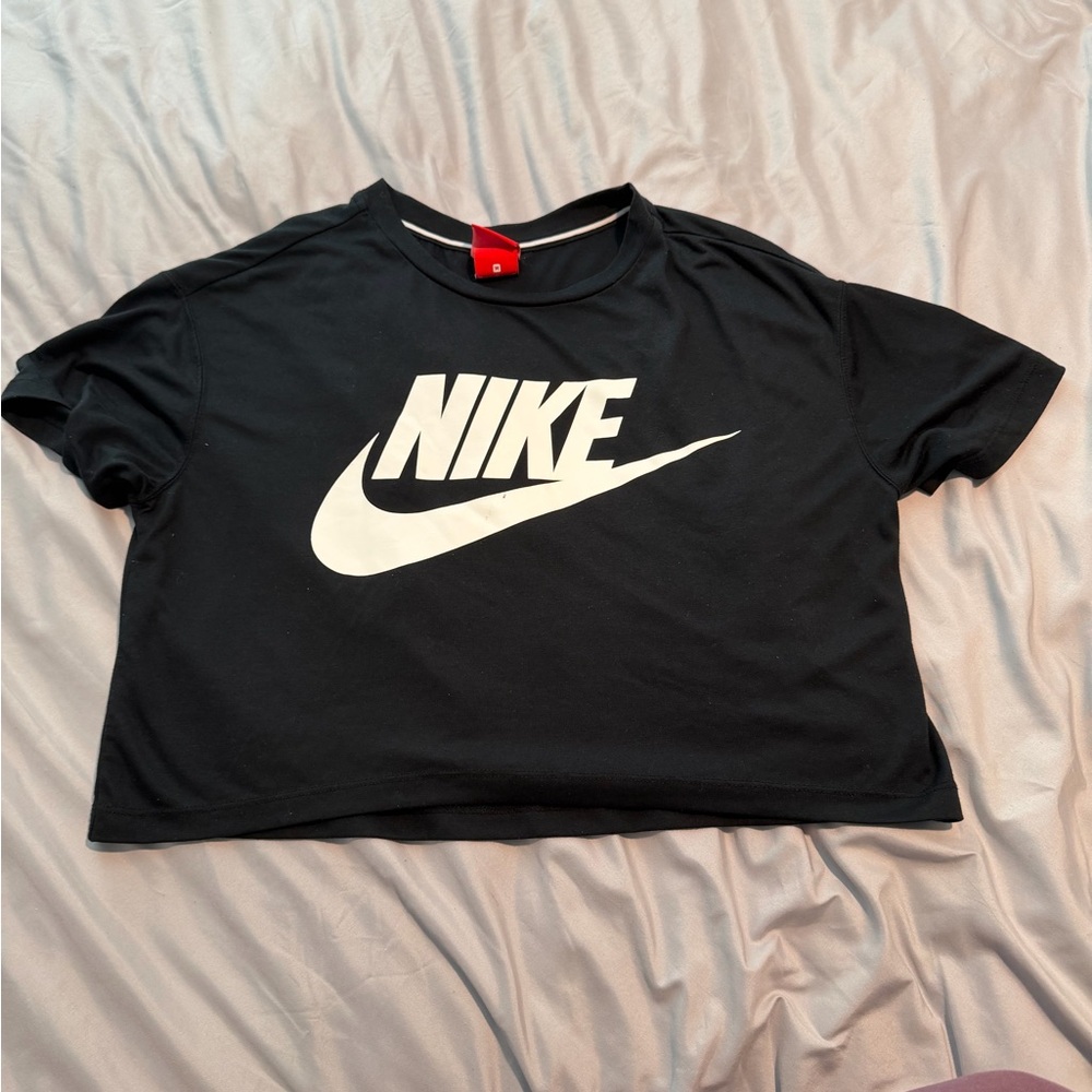 Nike Black Tee Crop Top